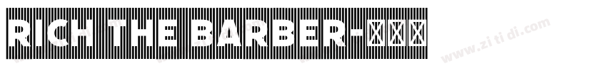 Rich the Barber字体转换